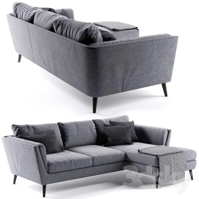 Richmond Corner Sofa rosa and gray