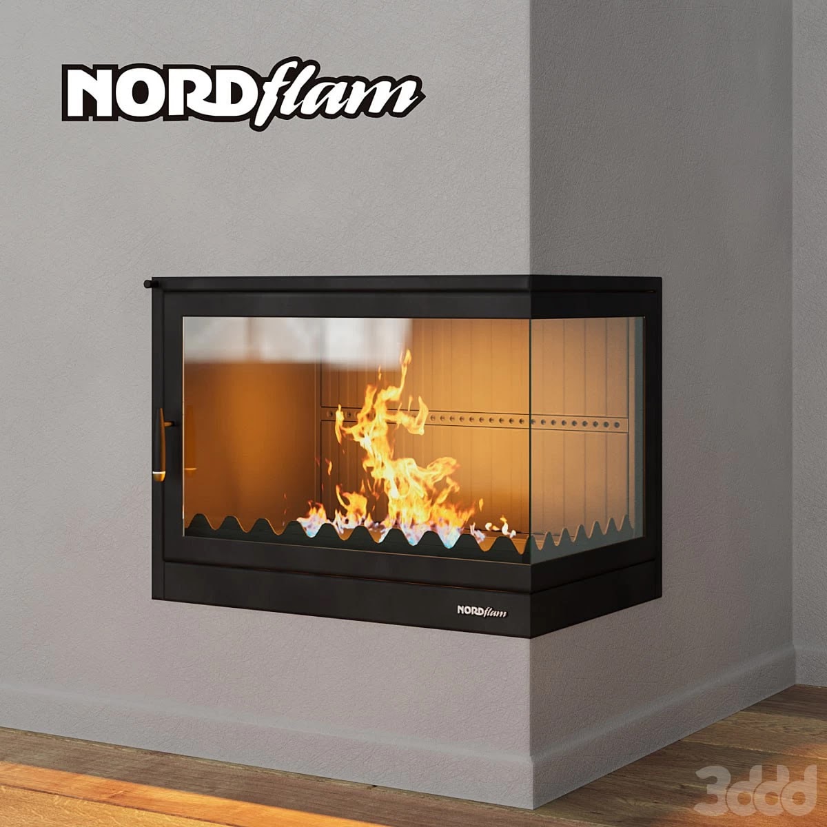 Corner fireplace Nordflam Torres