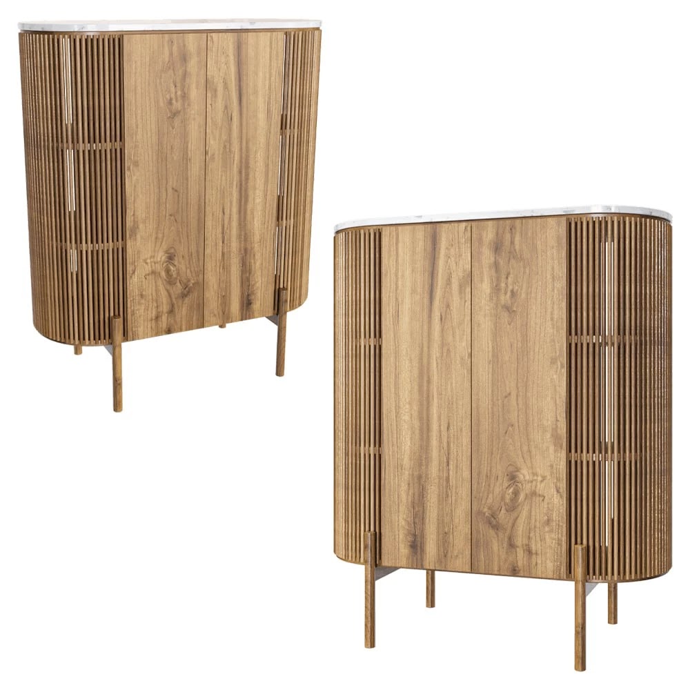 Closed Cabinet Forest Marble