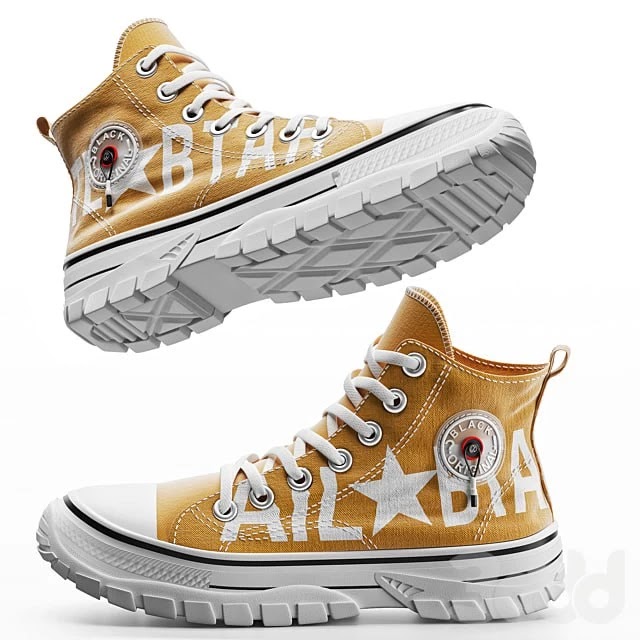 Casual High-top Mustard