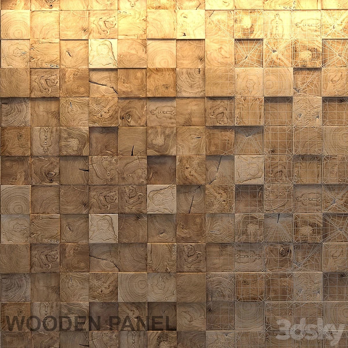 Wooden 3d panel 5