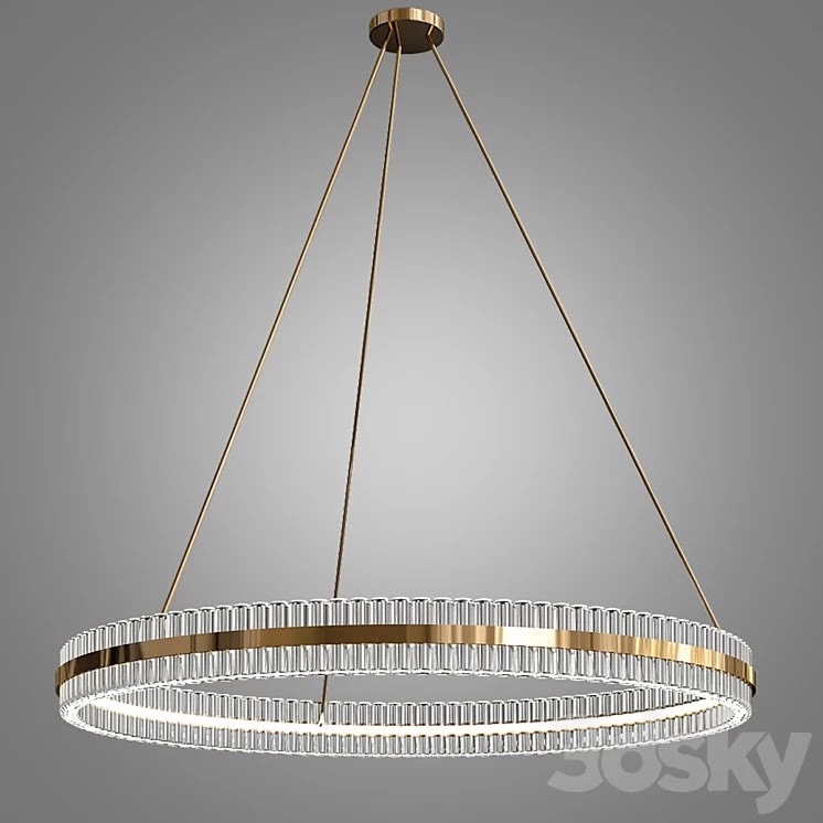 Kash Curve Baguette Chandelier