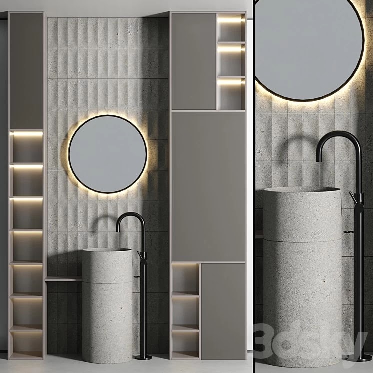 Bathroom furniture set 02