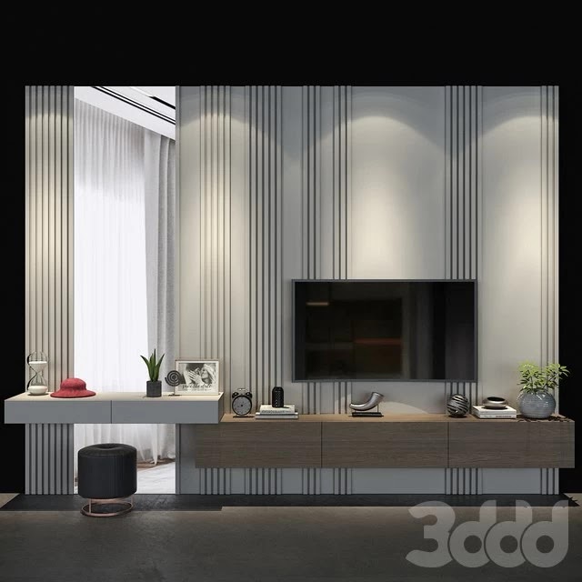 TV wall set 64