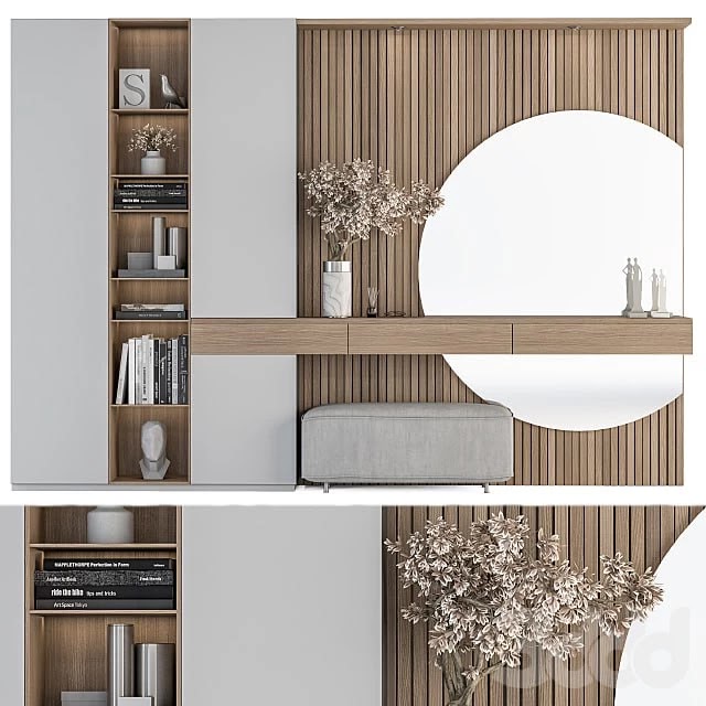 Hallway 23 - White and Wood Set