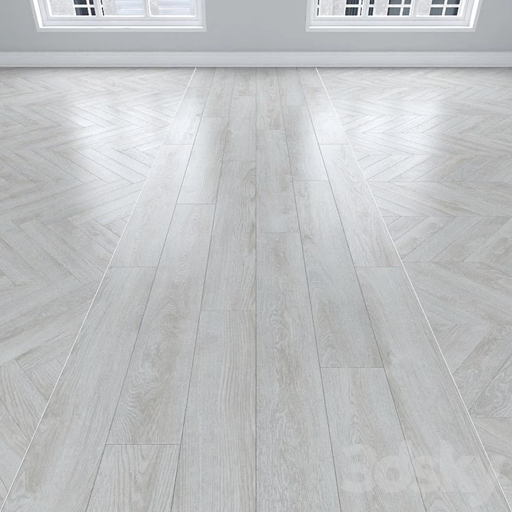 Parquet Oak, 3 types: herringbone, linear, chevron.