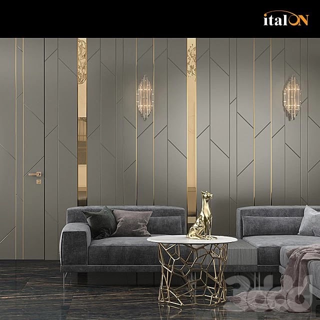 Wall panels. "Branches" decor