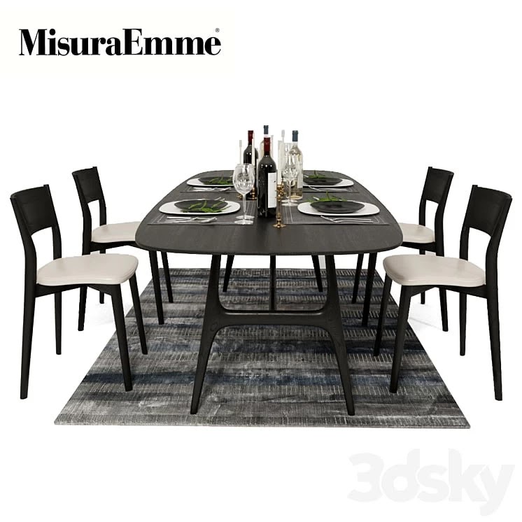 Table GAUDI / Chairs BERTHA +Chair