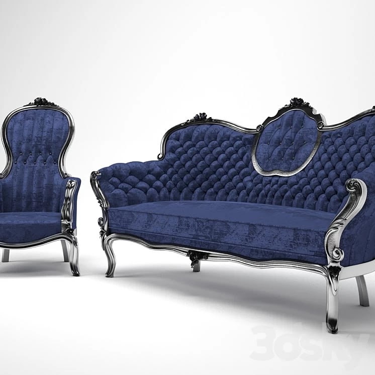 victorian sofa & chair