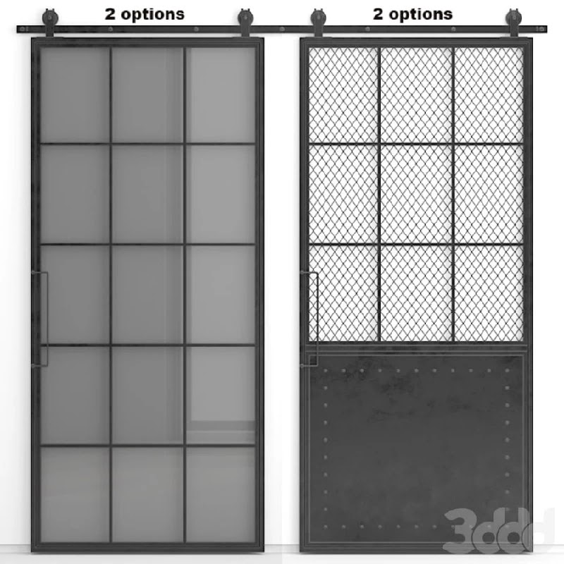Barn (sliding) doors Mountain French