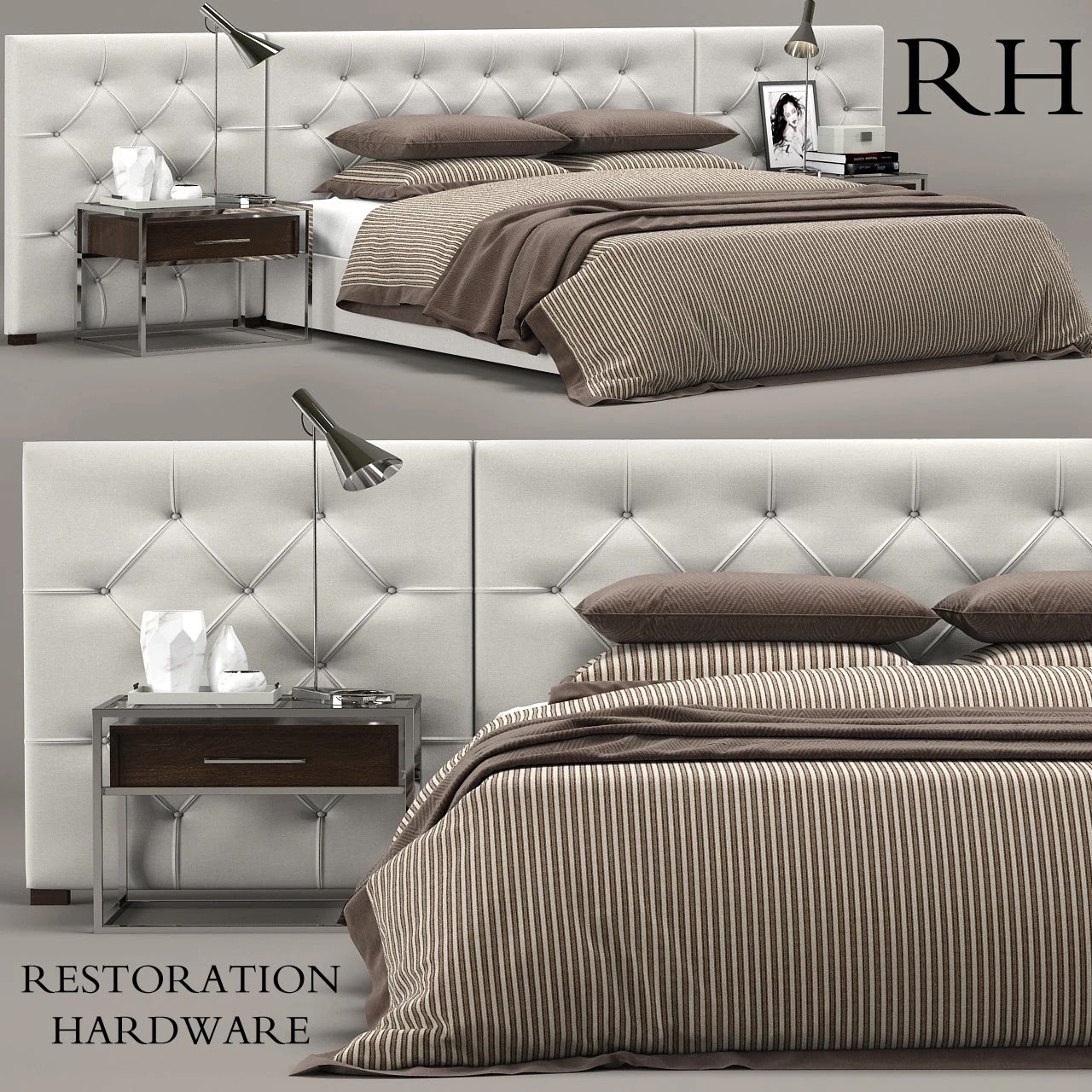 RH_Modern_custom_diamond_tufted_fabric_headbord_bed