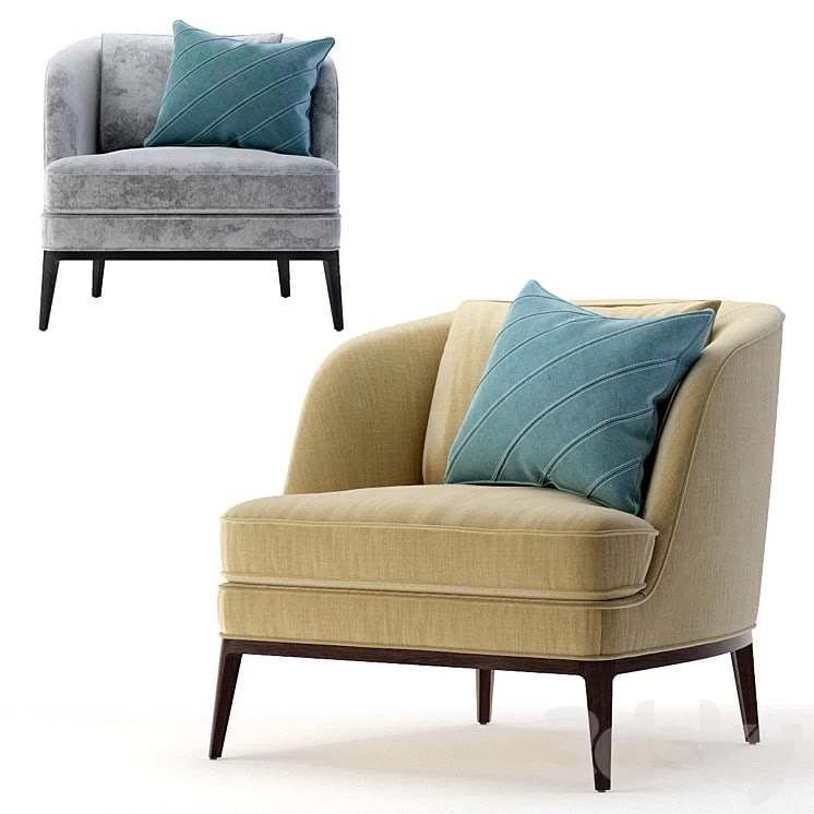 Crate and Barrel Seychelles Wood Trim Chair