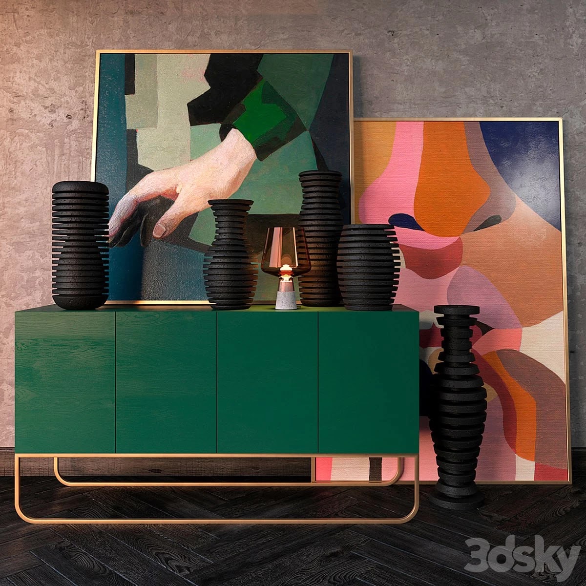 Decorative set of Vases