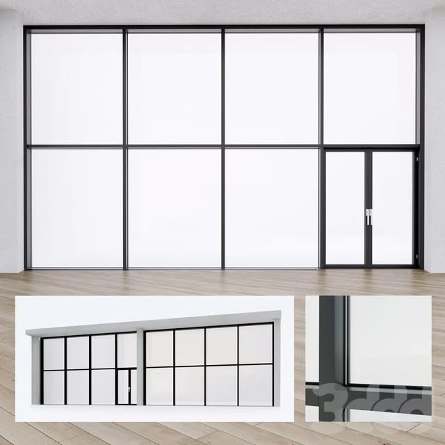 Panoramic windows. Stained glass.8