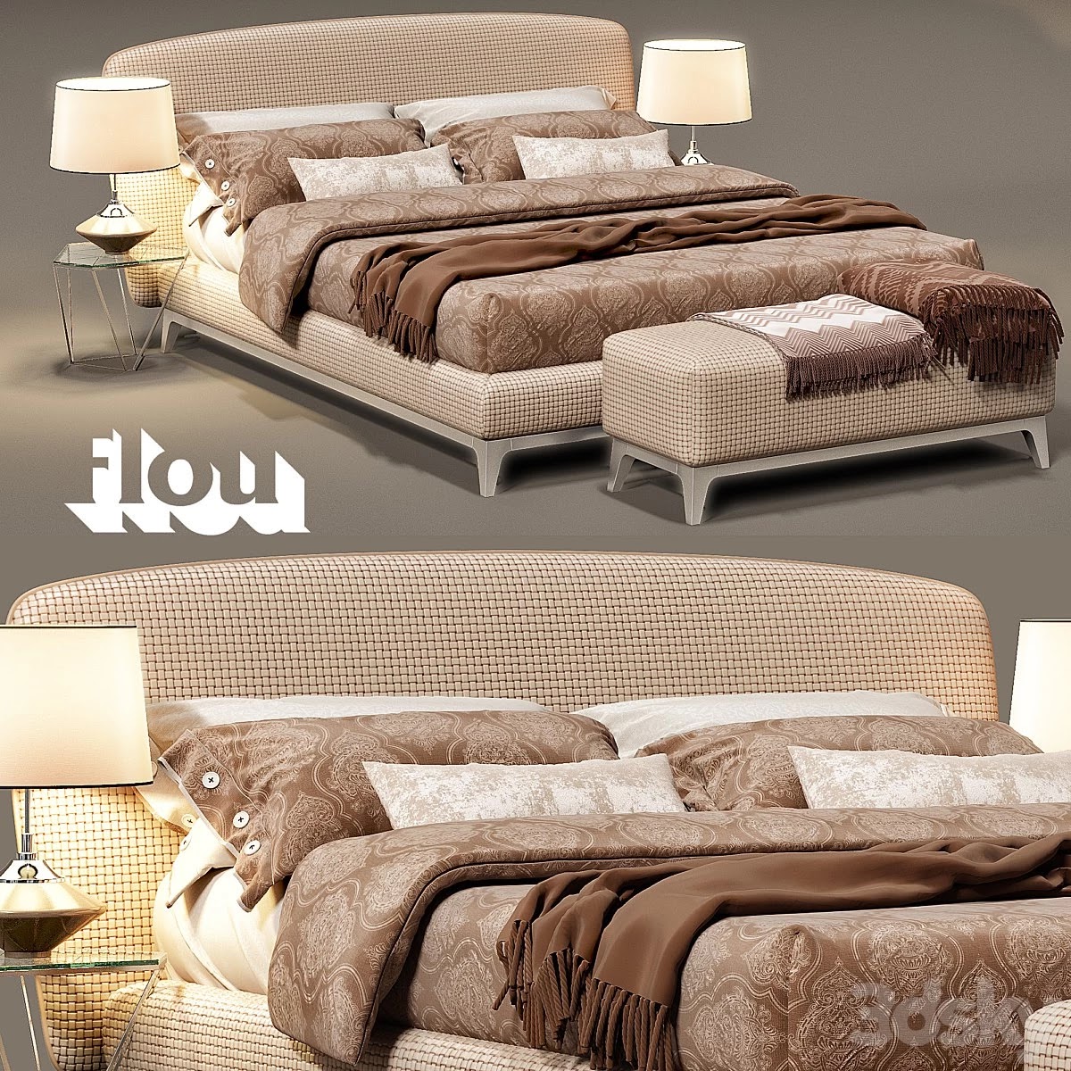 Bed Flou Oliver