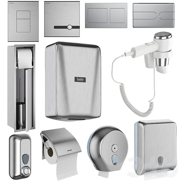 Accessories for public toilets set 151 part 2
