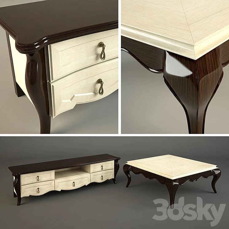 Cupboard and table