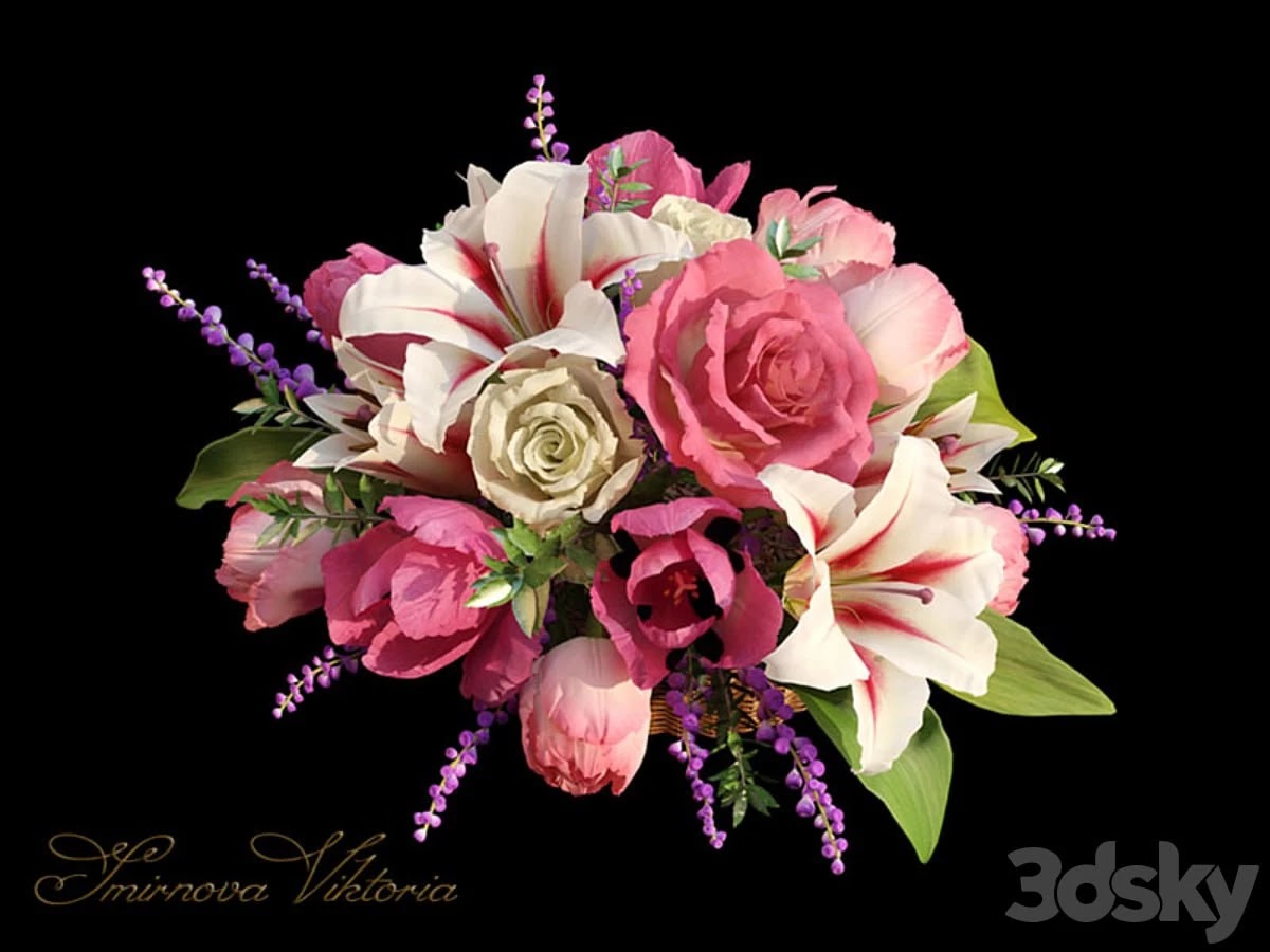 bouquet of different colors