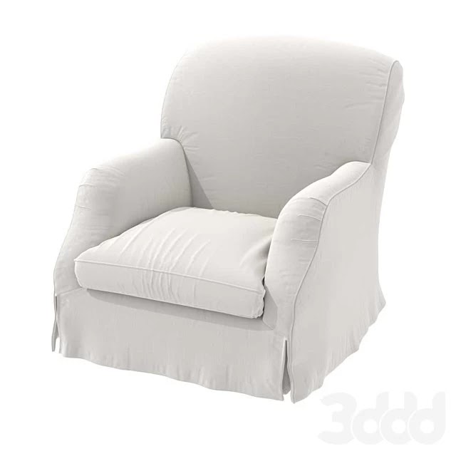 Custom made slipcovered chair