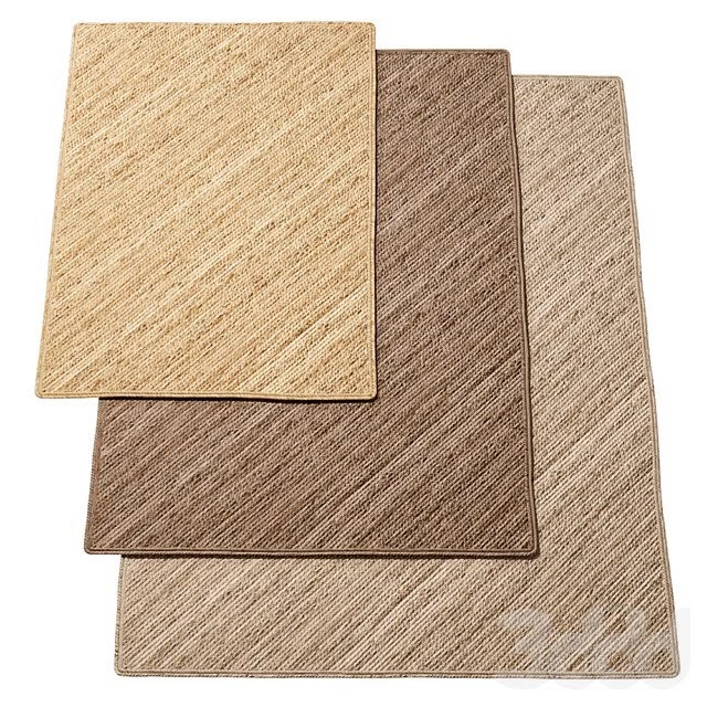Natural Diagonal Braided Jute Rug