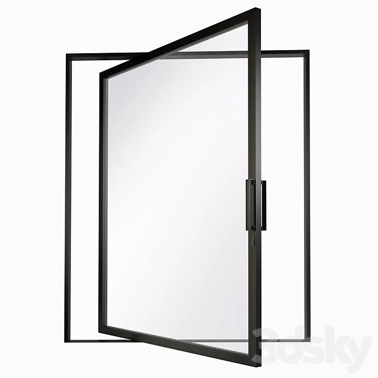 Aluminum pivot door