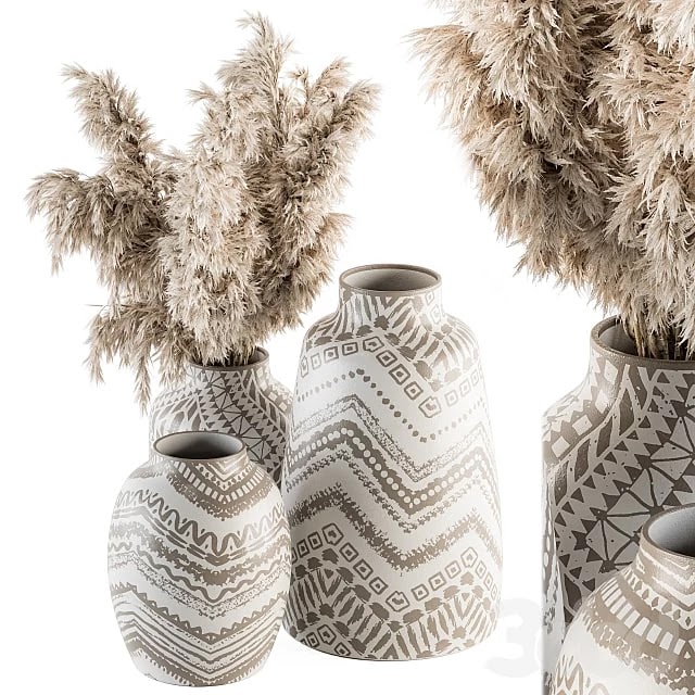 Vase and Plant Decorative Set - Set 84