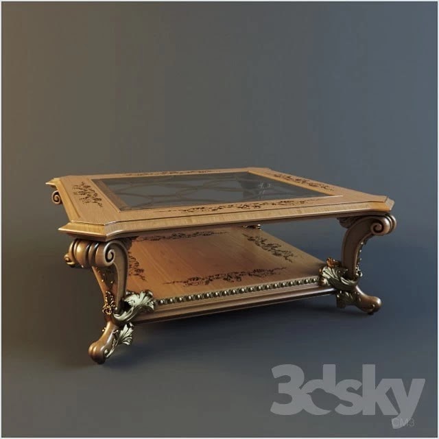 Wood Center Table