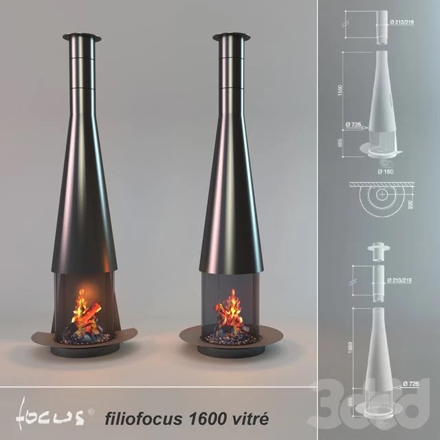 Focus. 1600 Filofocus vitre fireplace Stamati