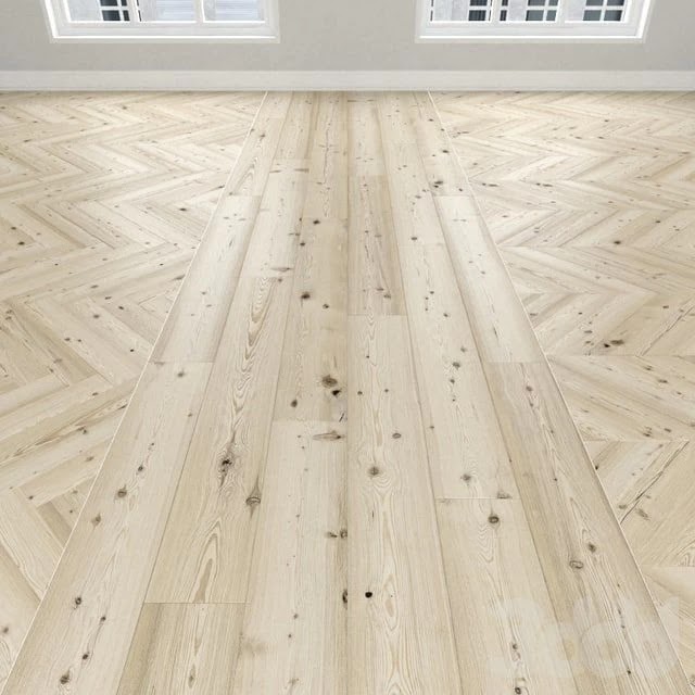 Parquet Larch is white, 3 types. Christmas tree, linear, chevron. -tree