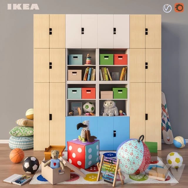 Modular furniture, accessories and toys IKEA set 3