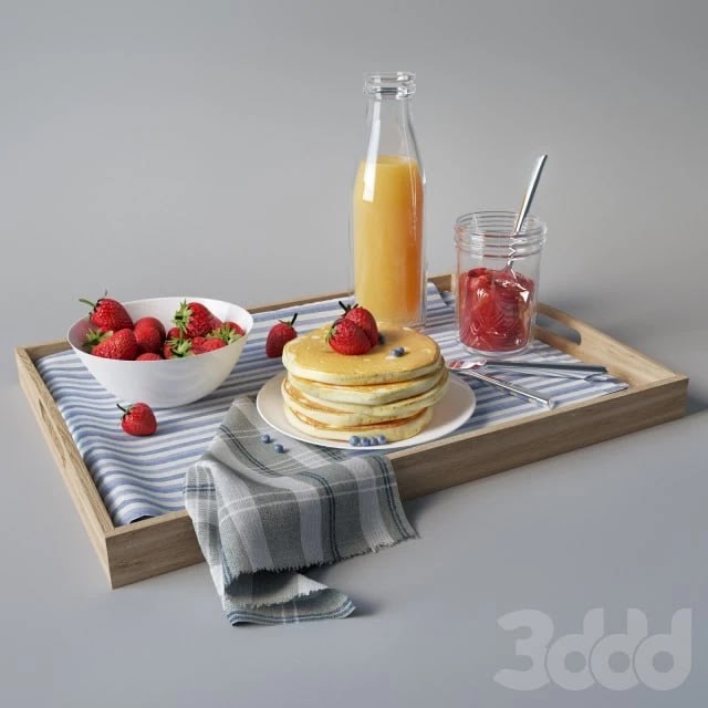 breakfast on a tray