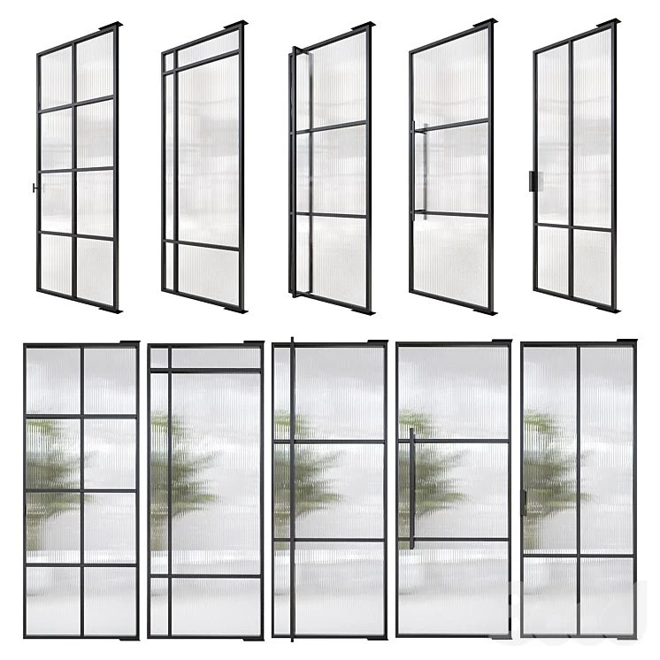 Stalen deuren huys doors