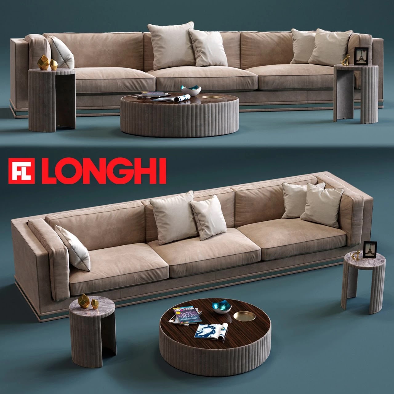 Fratelli Longhi MASON 3-Seates Sofa