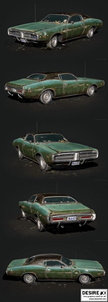 Abandoned Dodge Charger 1972
