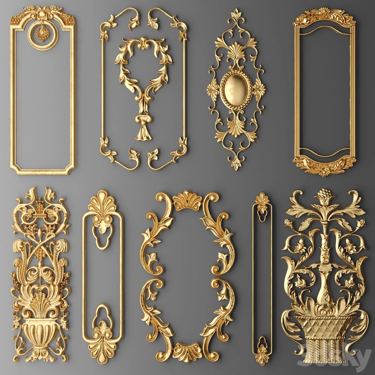 Set stucco decoration