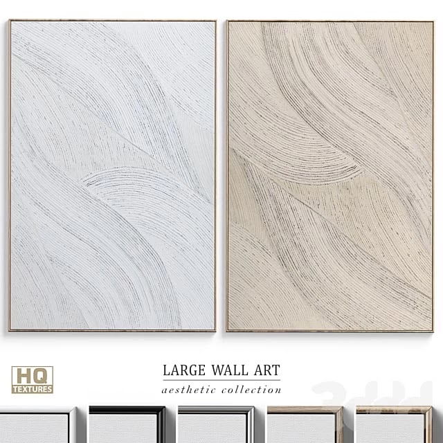 Abstract Textural Plaster Wall Art C-364