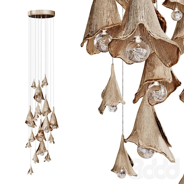 Pendant light in the form of flowers KOLOKOLCHIKI