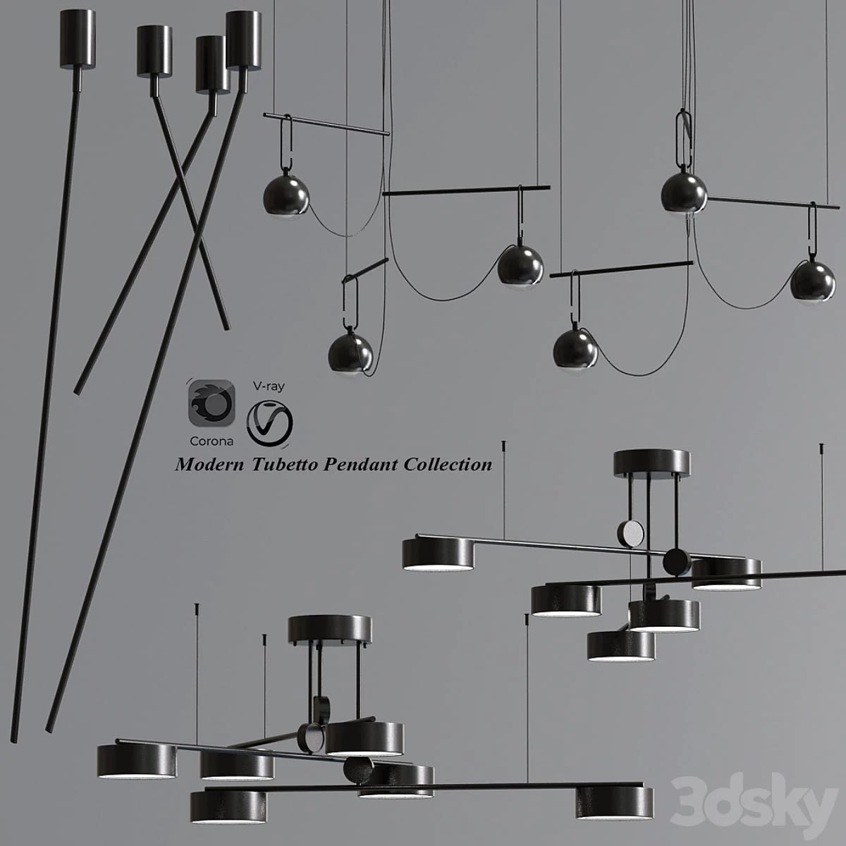 Modern Tubetto Pendant Collection