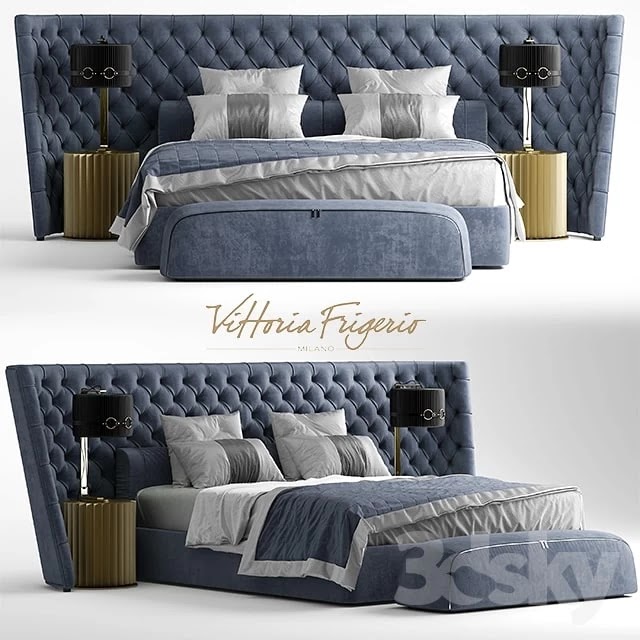 Bed Vittoria Frigerio MEDICI LARGE