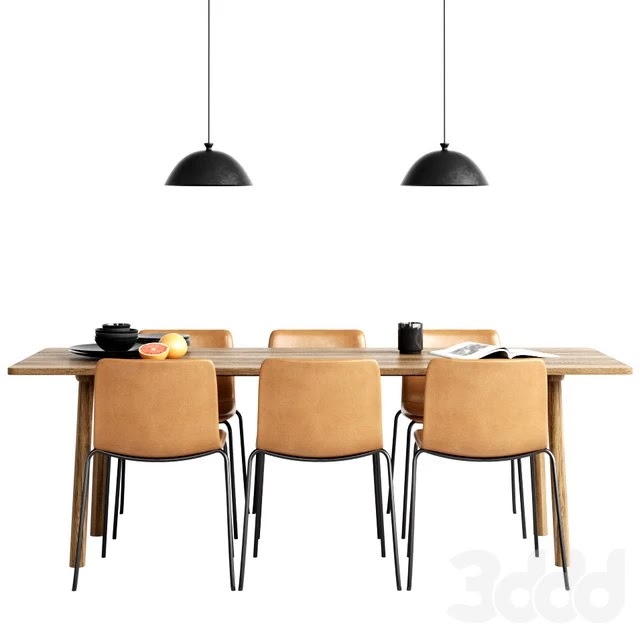 Fredericia Pato Chair & table Taro