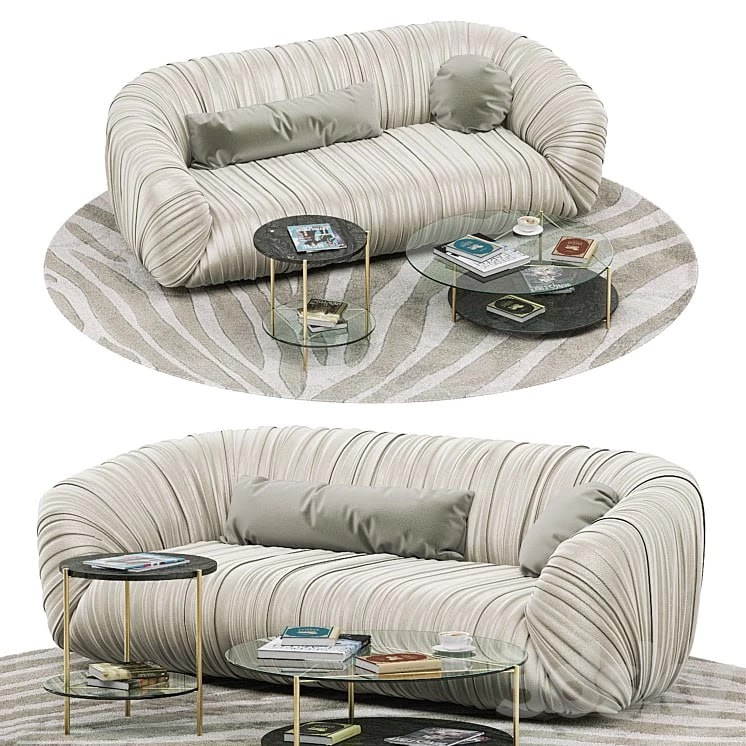Laurameroni Drape sofa, Echo table