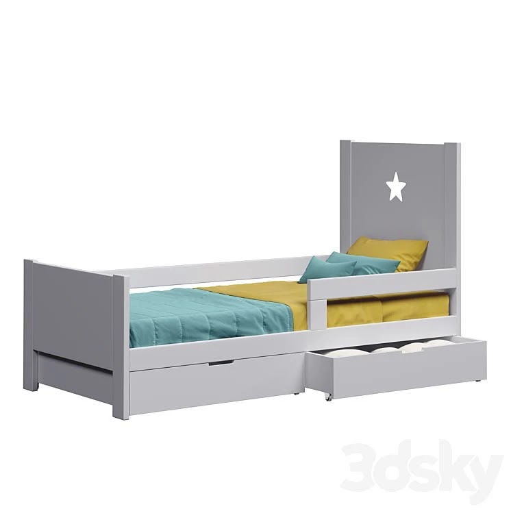 Cot with drawers for storage Dream House Kids
