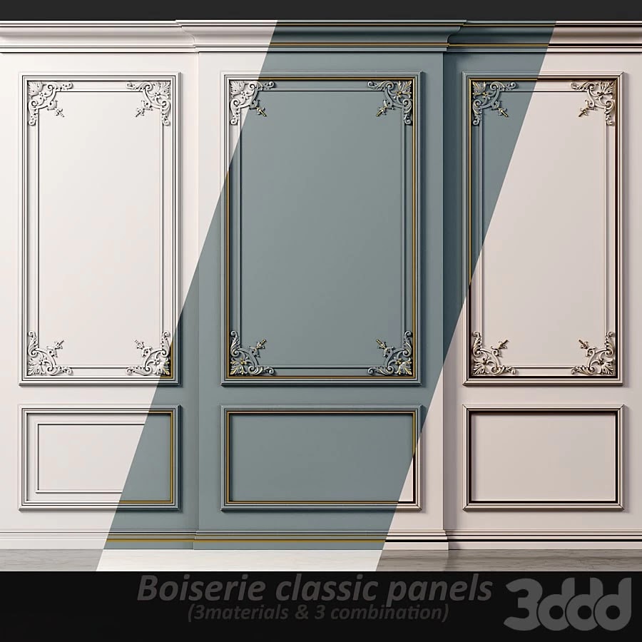 Wall molding 20. Boiserie classic panels
