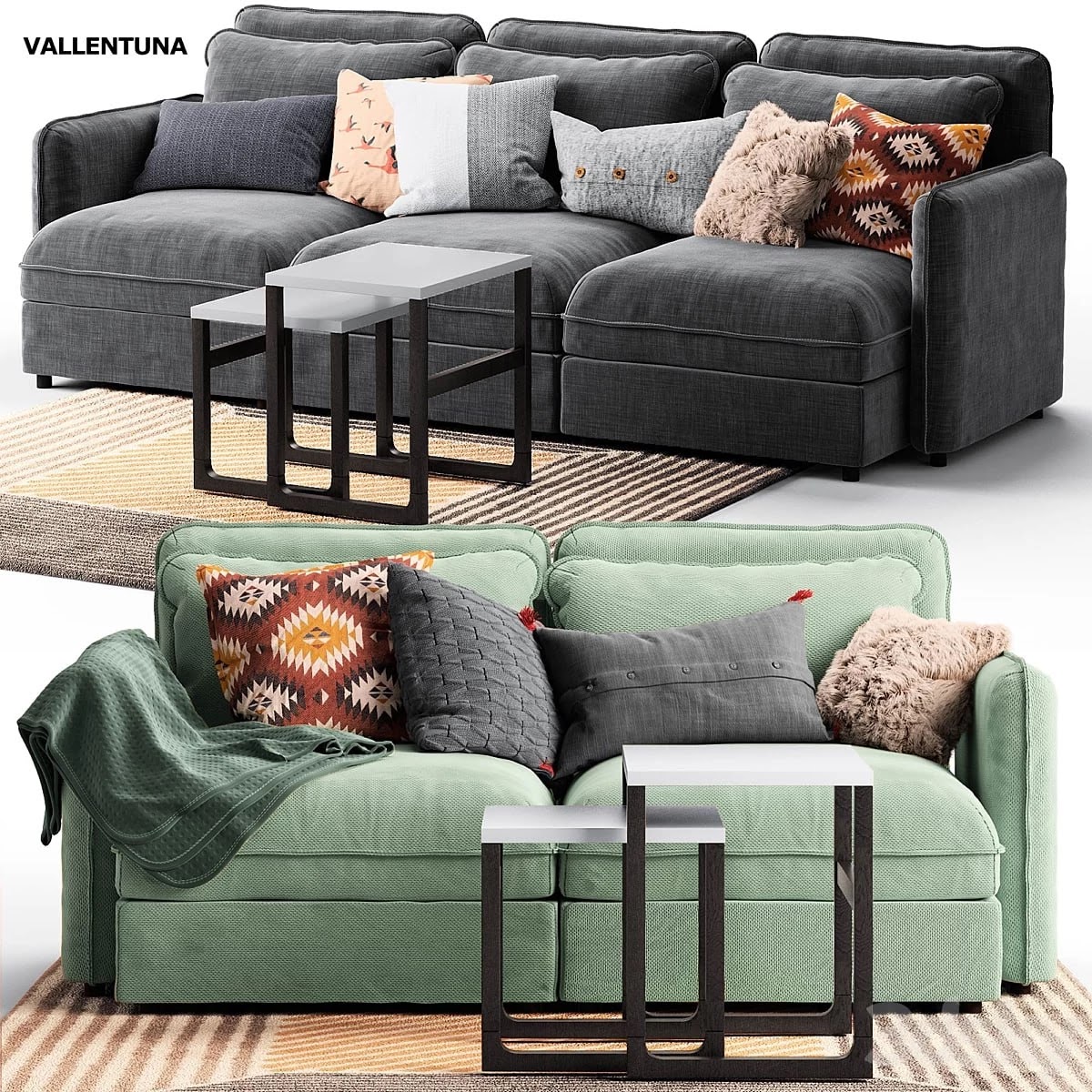 VALLENTUNA 2-seat, 3-seat Ikea / VALLENTUNA Ikea