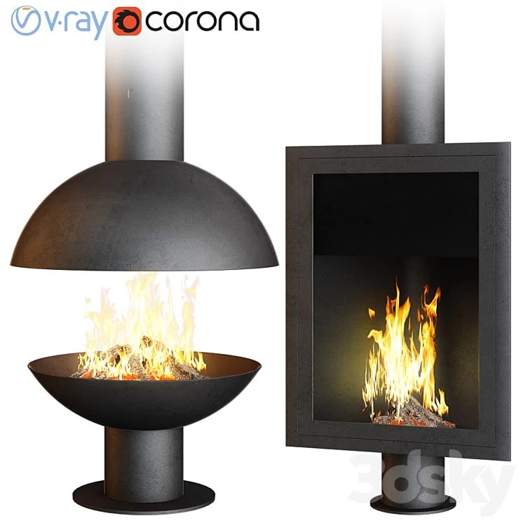 Fireplace set Focus Creation 3 (4 options)