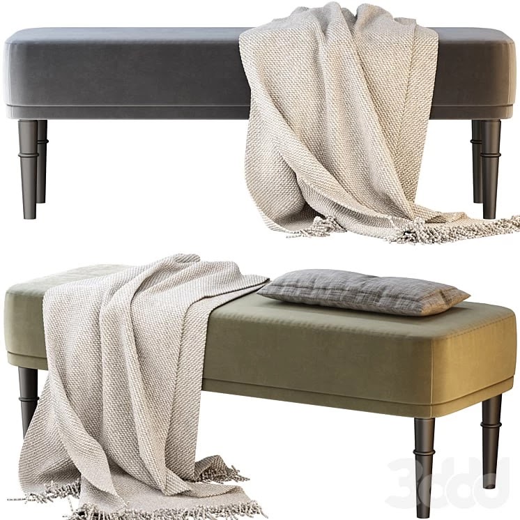 Bench Shento 4 colors Barhat Forest / Mint / Gray / Light