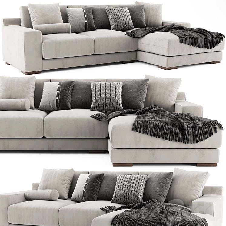 West Elm Dalton Chaise Longue