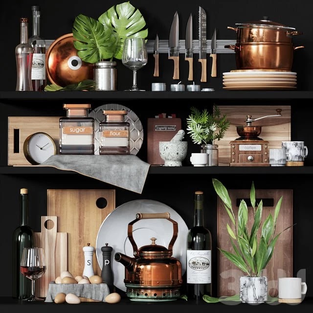 Kitchen decorative set