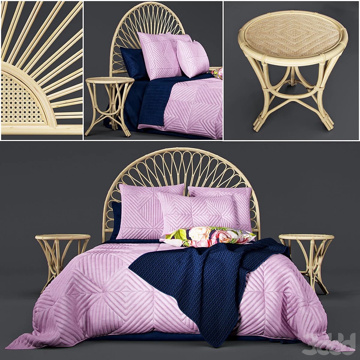 Newport Quilted Velvet Bed Linen