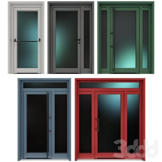 Metal fire doors